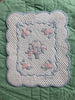 Vintage Applique Basket Trapunto Miniature Quilt by M. Dean