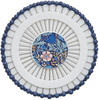 Blue Plastic Head Pins on a Floral Wheel