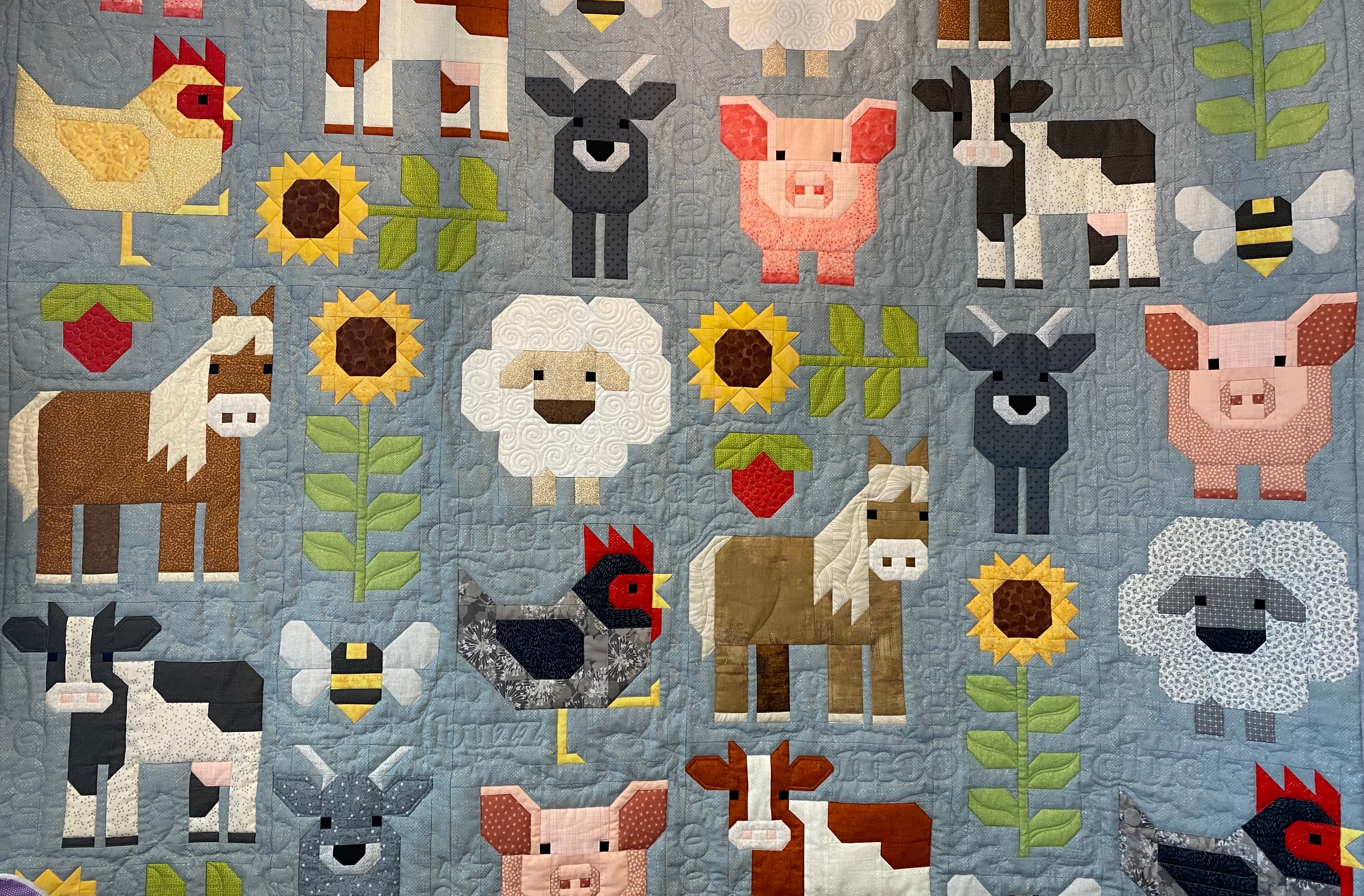 Fab Farm Quilt Kit by Elizabeth Hartman Sentimental Stitches
