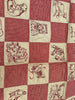 Vintage Redwork Quilt with Prairie Point Edge