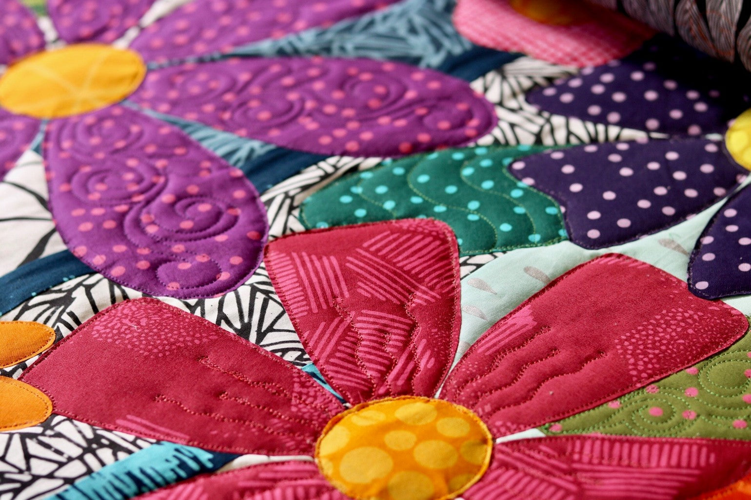 Pattern Indah Indah Blossoms Quilt Pattern | Sentimental Stitches