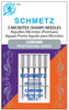 Chrome Microtex Schmetz Needle 5 ct, Size 80/12