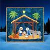 9th Day of Christmas -  Santa and the Nativity Under the Tree