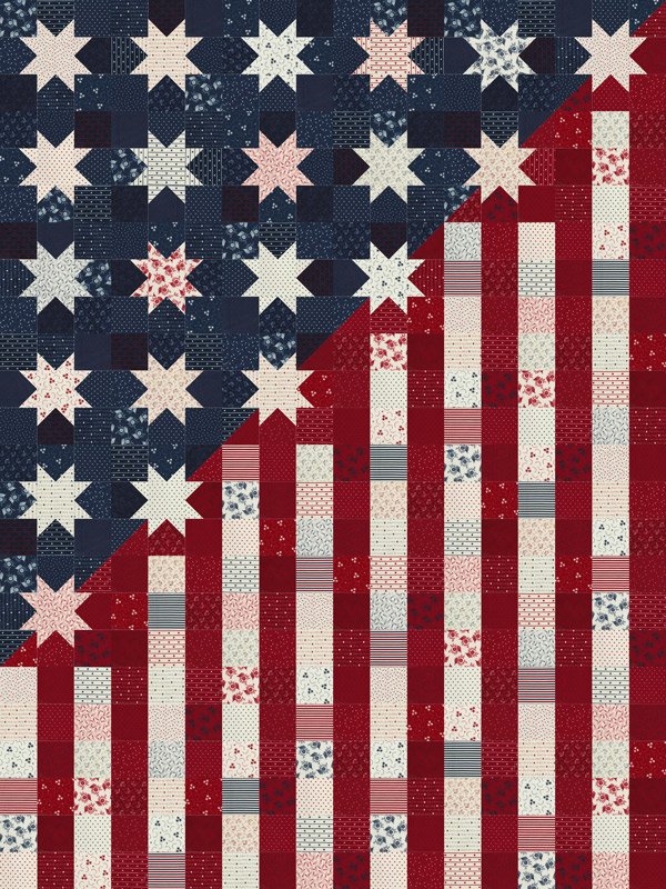 Sentimental Flag Our Flag Stands for Freedom | Sentimental Stitches