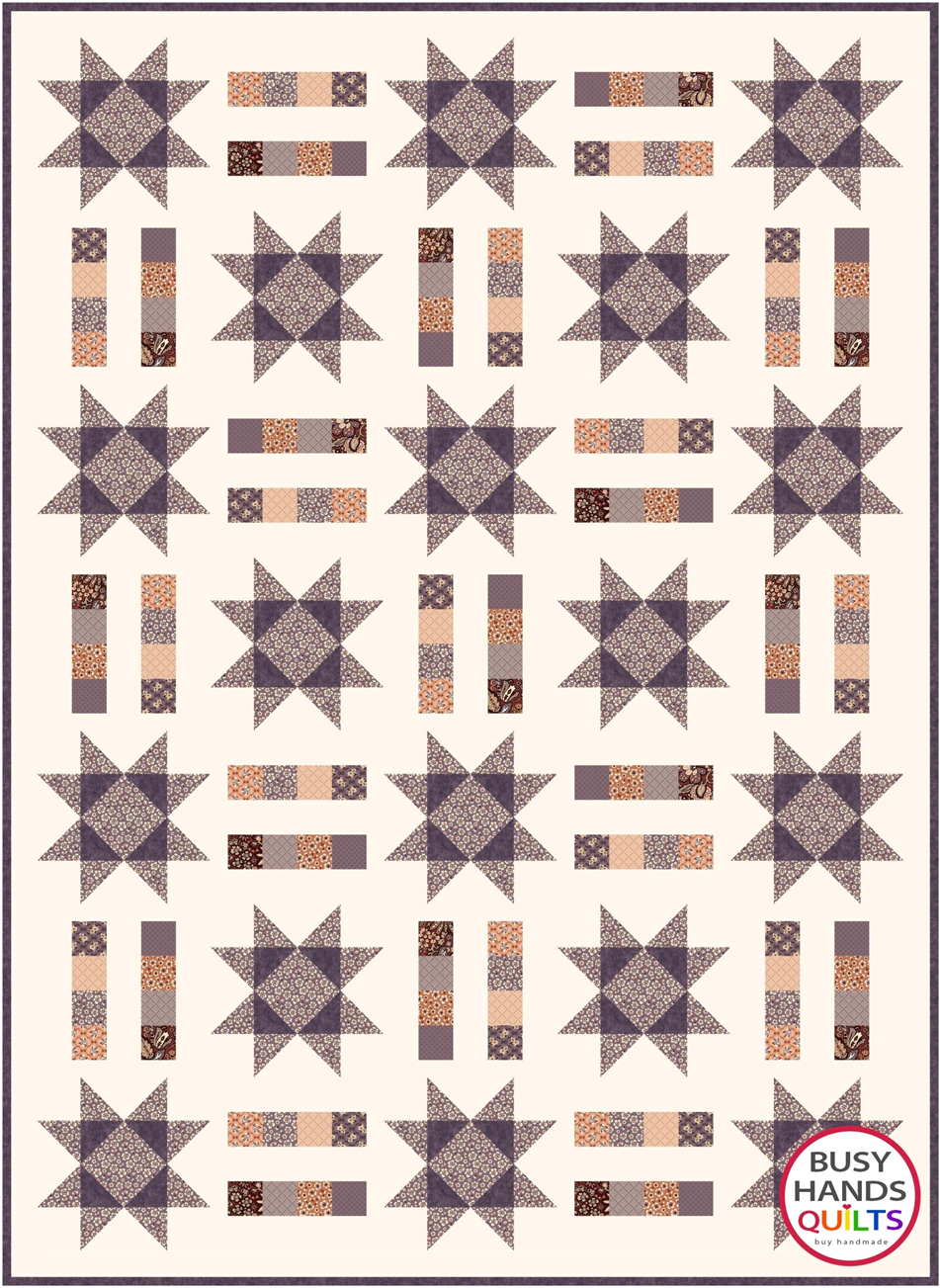 Star Strip Pattern Stars and Stripes Quilt Pattern | Sentimental Stitches