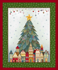 Nordic Holiday Village Tree Panel