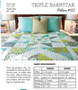 Triple Barnstar Quilt Pattern