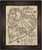 Follow Your Heart Embroidery Pattern