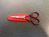 Red Victorian Embroidery Scissors with Sheath