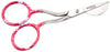 4-1/4" Applique & Embroidery Floral Design Pelican Scissors